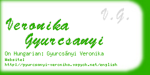 veronika gyurcsanyi business card